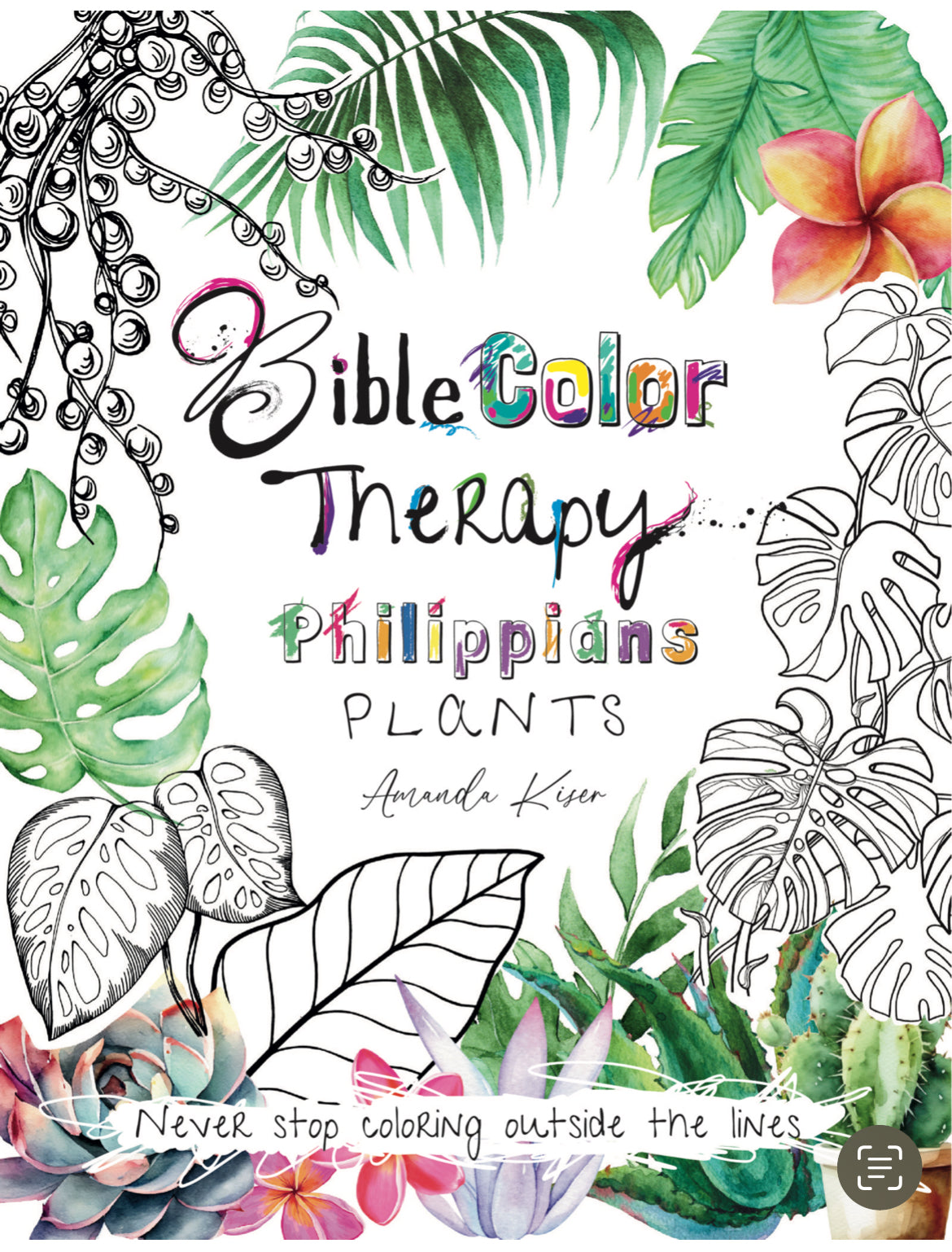 Bible Color Therapy - Philippians - Plants