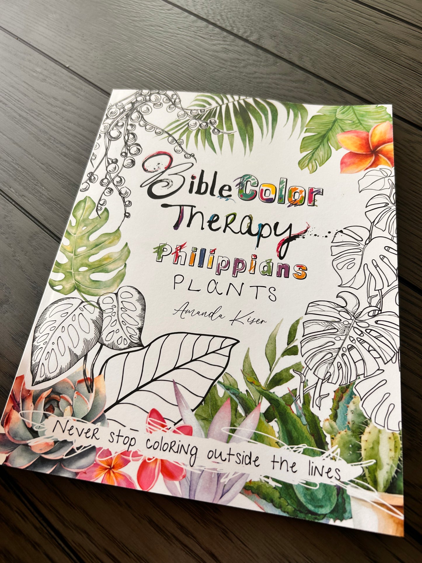 Bible Color Therapy - Philippians - Plants