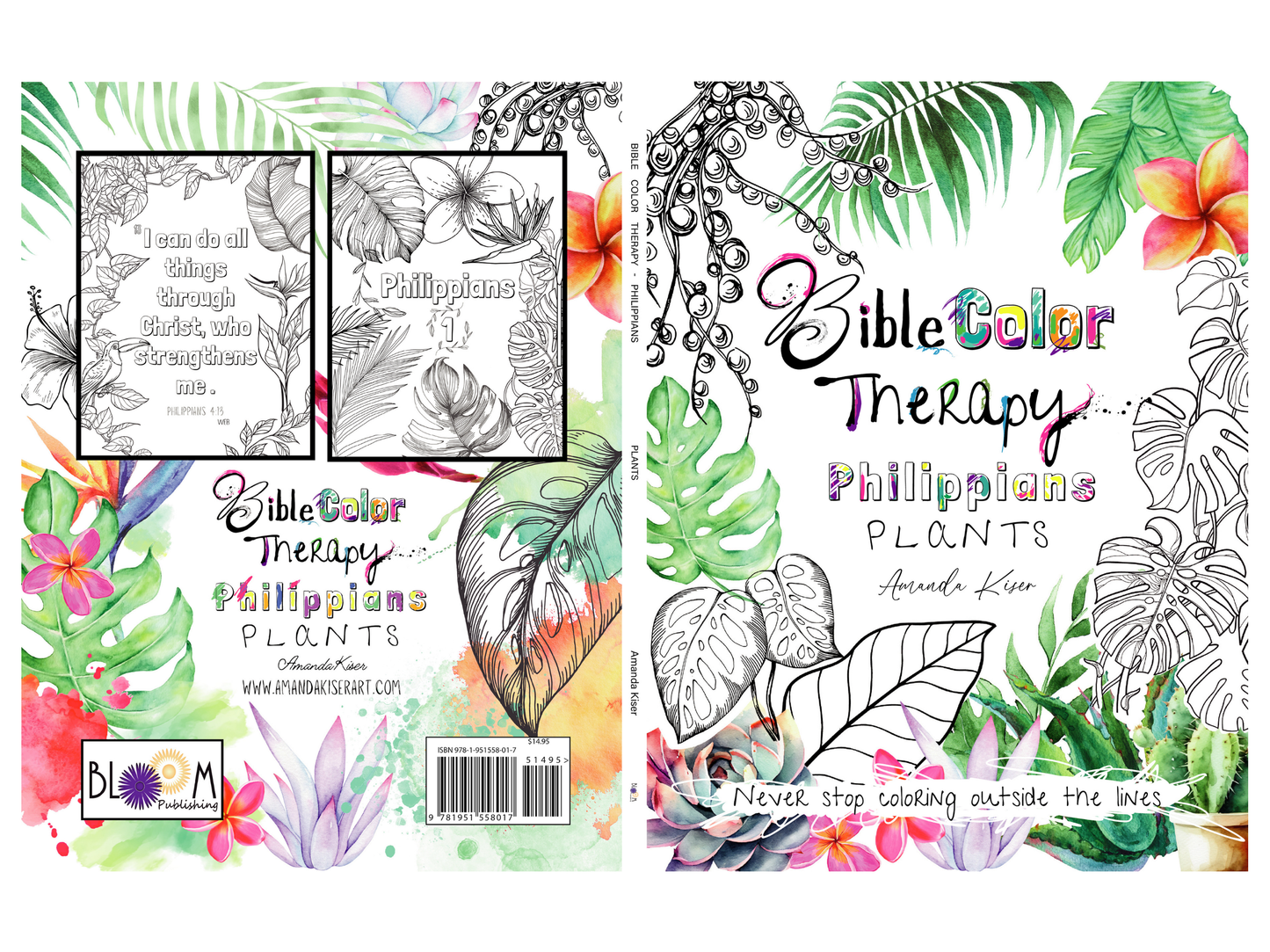 Bible Color Therapy - Philippians - Plants