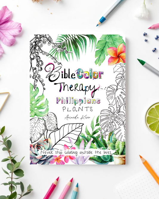Bible Color Therapy - Philippians - Plants