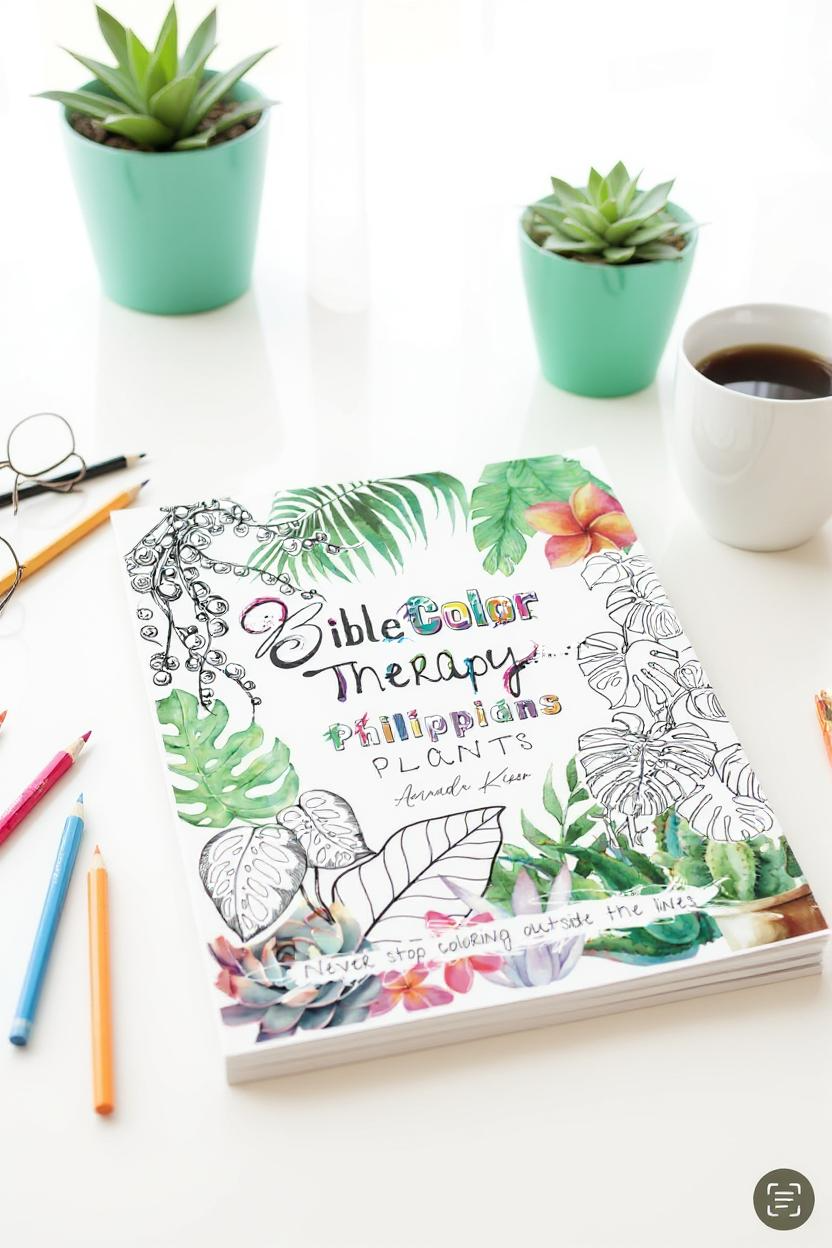 Bible Color Therapy - Philippians - Plants
