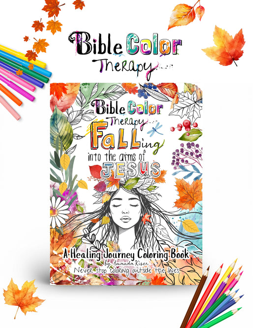 Falling into the arms of Jesus Coloring Book by Bible Color Therapy